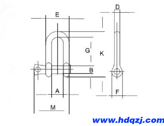 D形卸扣G210產品 D形卸扣G210產品